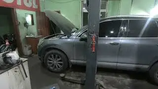 Volkswagen Touareg 3.0 CRCA Замер компрессии двигателя