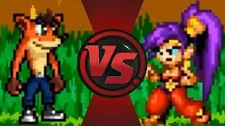 Crash Bandicoot vs Shantae!