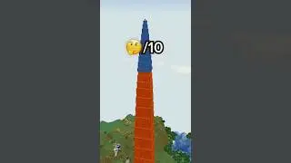 Minecraft BIGGEST Cobblestone Tower HACK 🤯#shorts