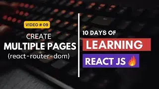 React Router Dom | useParams ( ) | 10 Days of Learning React JS # 09 🔥| English Subtitles
