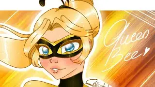 Queen bee Speedpaint [COLLAB with my sis Chubby panda]