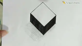 Tutorial cara menggambar 3d. Mudah sekali #tutorial #gambar3d #veryeasy