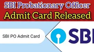 SBI PO Mains Admit Card 2021 Out: PO Admit Card Released/Download Call Letter Now#sbi#sbipo#shorts
