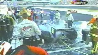IRL Richmond 2002 - Buddy Lazier fire