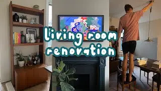 LIVING ROOM RENOVATION PART THREE | styling shelves, samsung frame, second hand furniture