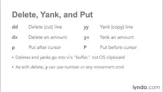17 1  Moving content with delete, yank, and put