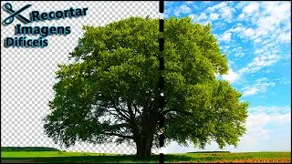 Como Recortar Imagens Difíceis no Photoshop (maneira fácil de trocar e remover fundo de imagem) ✂🏝