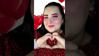образ на 14 февраля #макияж #makeup #14февраля #образ #сердечки #врекомендации #фото