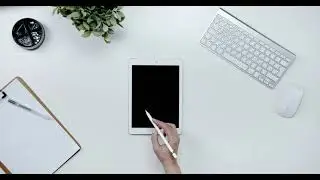 Touching An Ipad's Dark Screen