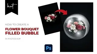 How to create a flower bouquet filled bubble (or any other transparent object)
