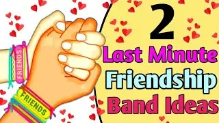 DIY : Easy Friendship Band Making • How to make friendship band at home • friendship band from paper