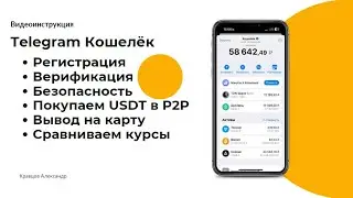 Telegram-кошелек: Покупка USDT через P2P и вывод на карту банка | Настройка безопасности