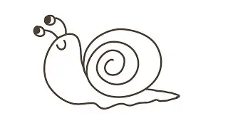 유아를 위한 달팽이 그리기 ,낙서들| Drawing snails for children, scribbling