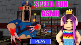 SPEED RUN - BARRY EXE PRISON RUN! FIRST PERSON OBBY! Roblox