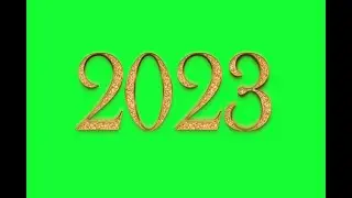Golden Happy New Year  intro green screen