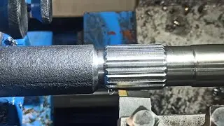 полуось для МТ без сварки (как нарезать шлицы на токарном станке) 