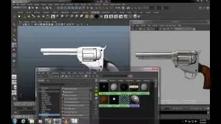 How to texture a revolver in 3D !!