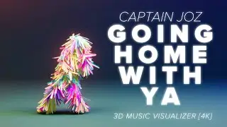 Going Home With Ya - Captain Joz | AUDIO VISUALIZER 4K MUSIC VIDEO | ABSTRACT BLENDER HAIR SIM