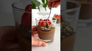 Healthy Chocolate Pudding with Magic Shell😍 