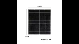 NUEVO Panel Solar Fotovoltaico SolarLine 100WP 100 watts Monocristalino 5bb