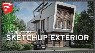 SketchUp 2021 - Modelado Exterior | Casa Moderna | #1