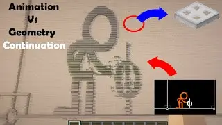 Alan Becker Animation vs. Geometry in Minecraft but using Trapdoor  (Continuation)