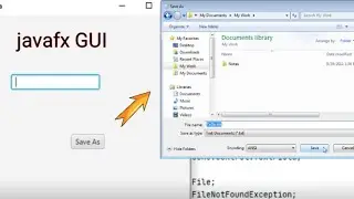 How to make Save as button using javafx GUI