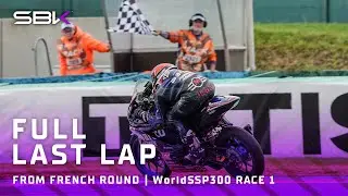 The INTENSE Last Lap of #WorldSSP300 Race 1 🔥 | 2024 #FrenchWorldSBK 🇫🇷