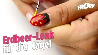 Nageldesign im Erdbeer-Look