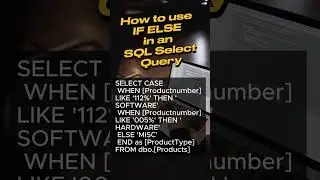 How to use IF ELSE in an SQL Select query #shorts #programmingtips