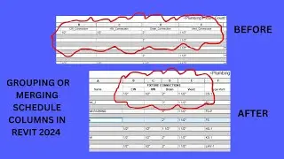 Revit Tip...................How To Merge Schedule Columns In Revit 2024 