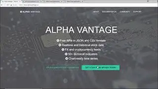 ALPHA VANTAGE Preprocessed Free APIs in JSON and CSV formats