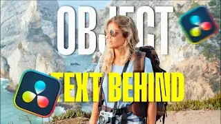 Text Behind Object In DaVinci Resolve Free Version | Easy Tutorial
