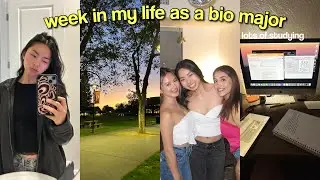 week in my life as a biology major (classes, studying, boba)