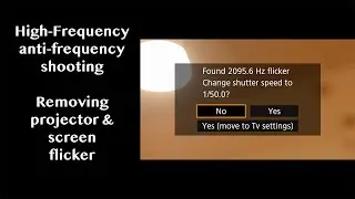 High-frequency anti-flicker shooting with EOS R5 Mark II. Remove projector flicker shooting video
