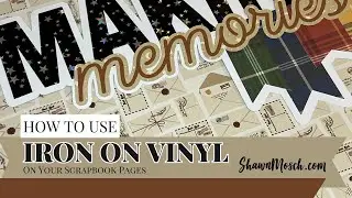 Learn how to use Iron On Vinyl for your Scrapbook Titles!  Harry Potter Design!