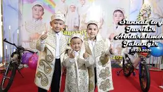 Sunnat toy Javohir Abdurahmon Jahangir 29.03.2026