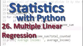 Multiple Linear Regression  | Stats with Python 26