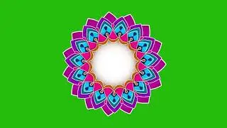 Green Screen Mandala Animation | Copyright Free