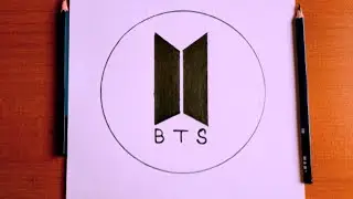 BTS Drawing || Easy Drawing || step by step BTS Drawing || Circle Drawing #art #drawing #easydrawing
