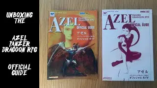 Unboxing the AZEL Panzer Dragoon RPG OFFICIAL GUIDE (Japanese book)