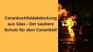 Ceranfeldabdeckung aus glas