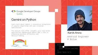 Gemini for Developers Using Python | GDG Sydney