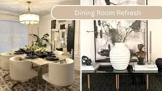 Dining Room Refresh||Spring Decorate with Me|| Spring Tablescape Ideas