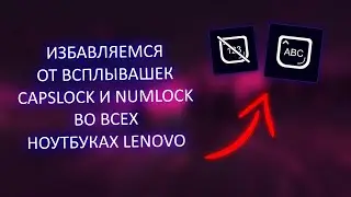 Disabling CAPS LOCK and FN Lock Tool-Tip on Lenovo laptops