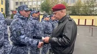 В Петербурге специальный моторизованный полк Росгвардии отметил годовщину образования