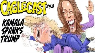 Kamala Spanks Trump!  The Best, New, Political Cartoons about the Presidential Election!