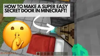 HOW TO MAKE A TOP SECRET DOOR IN MINECRAFT (SUPER EASY)