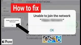 How to Fix Unable to Join WiFi Network Error on iPhone and iPad after iOS 16 update