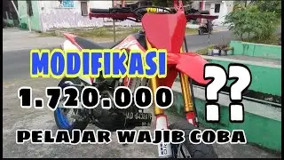 total modifikasi crf supermoto || budget pelajar
